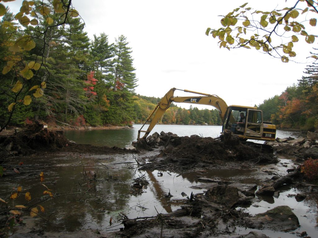 Spectacle Pond Spillway, Dam and Dike Reconstruction Andrews Construction